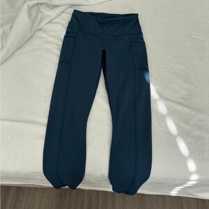Yogalicious Dark Blue Active Leggings with Side Pockets